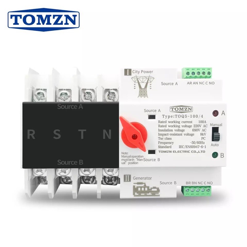 Automatic Transfer Switch 4P 63A 230V MCB Tipe Dual Power ATS