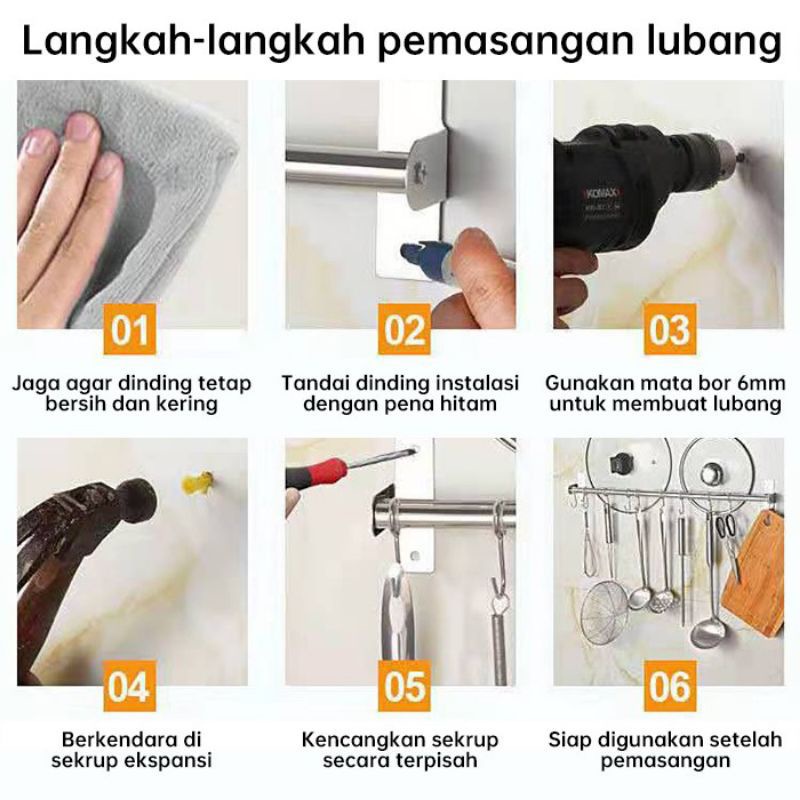 GANTUNGAN DAPUR ALUMINIUM SERBA GUNA MINIMALIS MODEREN