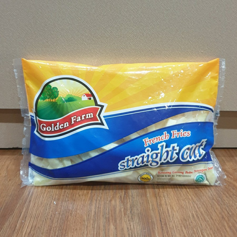 

Golden Farm French Fries Straight Cut Kentang Beku Potong Besar 500 Gr