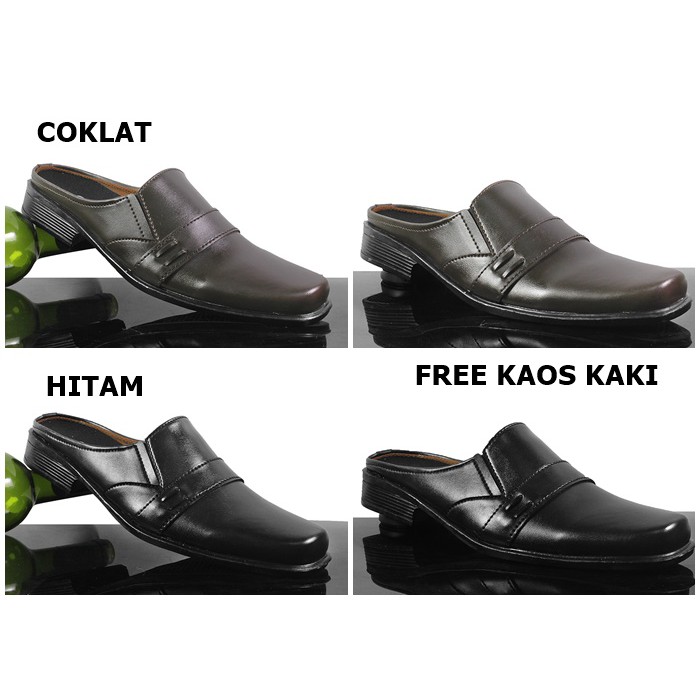 SEPATU BUSTONG CROCODILE RIUNG HITAM COKLAT