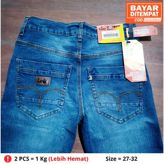 PROMO CELANA  JEANS  LOIS  PREMIUM GRADE ORI UK 27 38 BIRU  