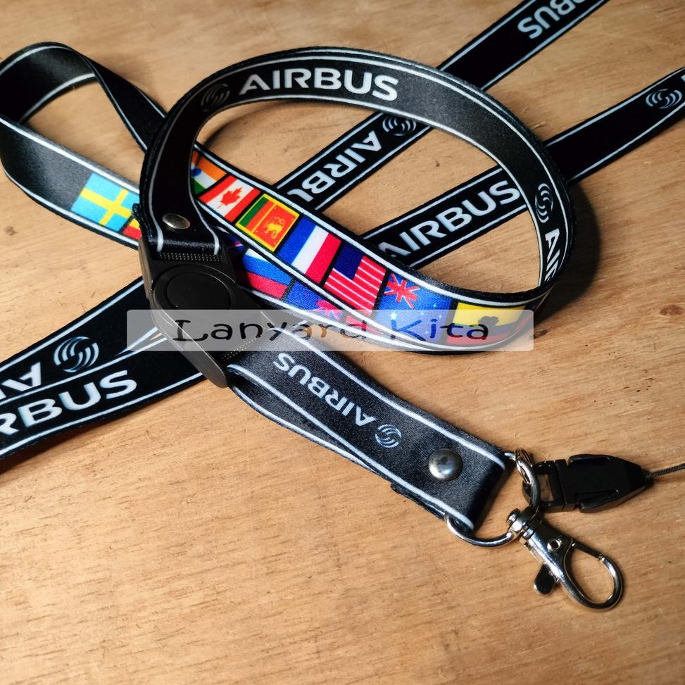 

<H-OQQ <☀ AIR BUS Lanyard Id Card Printing GANTUNGAN NAME TAG BAHAN TISSUE 2 CM <★★★★★