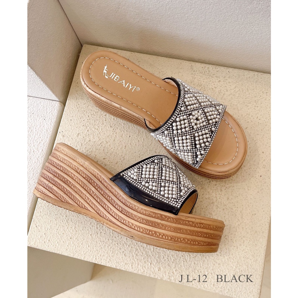 SANDAL WEDGES MUTIARA DEBRA FASHION L-12