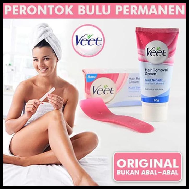 Ready Stock Best Seller Berkualitas Perontok Bulu Permanen Veet Hair Cream Bagus