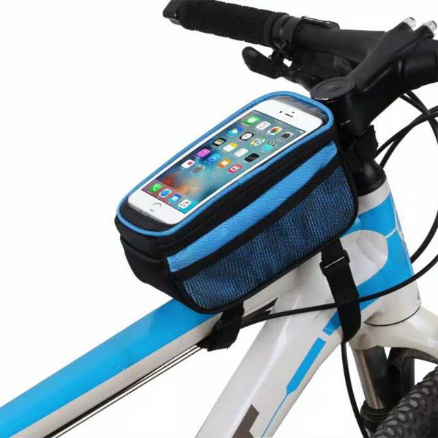 Tas Frame Sepeda Tas Handphone 5,5 inchi di Frame Sepeda waterproof
