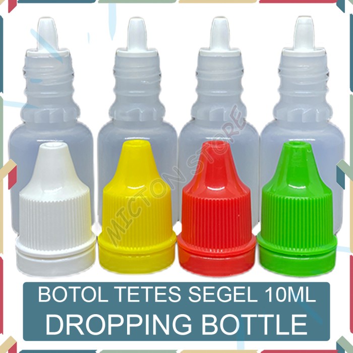 MICTON Botol Tetes 10ml Botol Plastik Kosong Segel Dropping Bottle