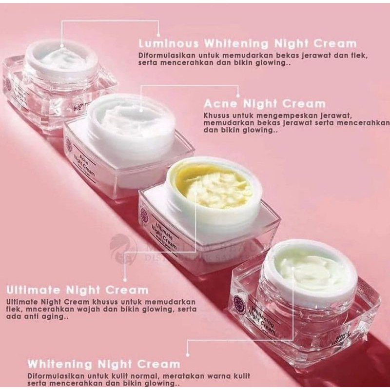 Ms Glow Night Cream Ms Glow Cream Malam Ms Glow Original