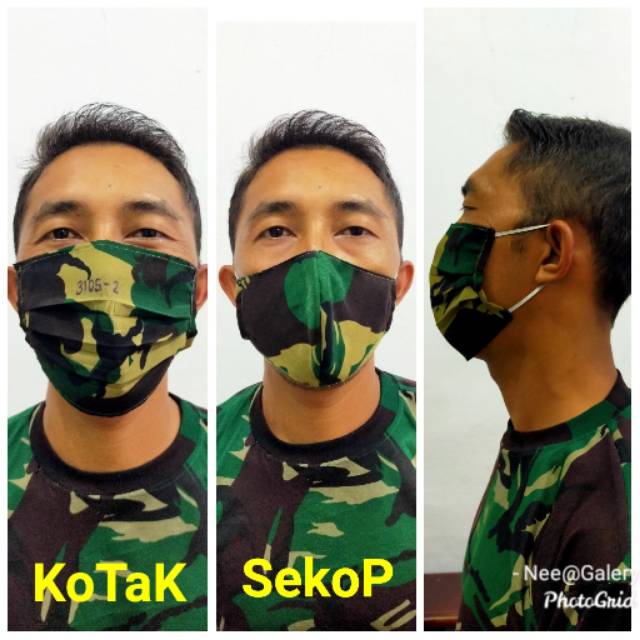 MASKER KAIN Loreng