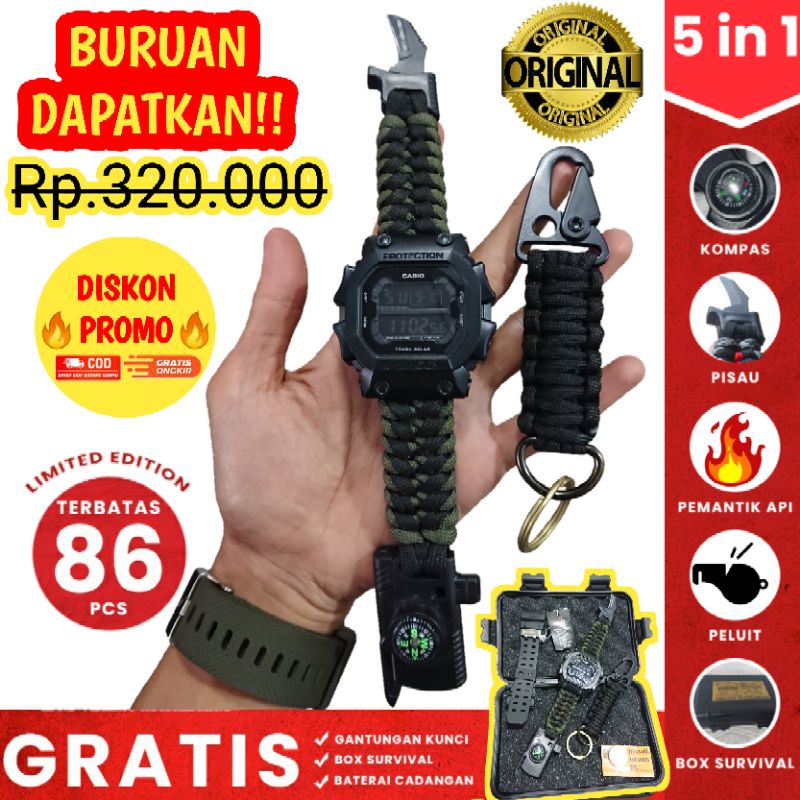 Jam Tangan Outdoor Pria G Shock GX 56BB Strap Paracord Multifungsi JAM TANGAN PARACORD  JAM TANGAN G