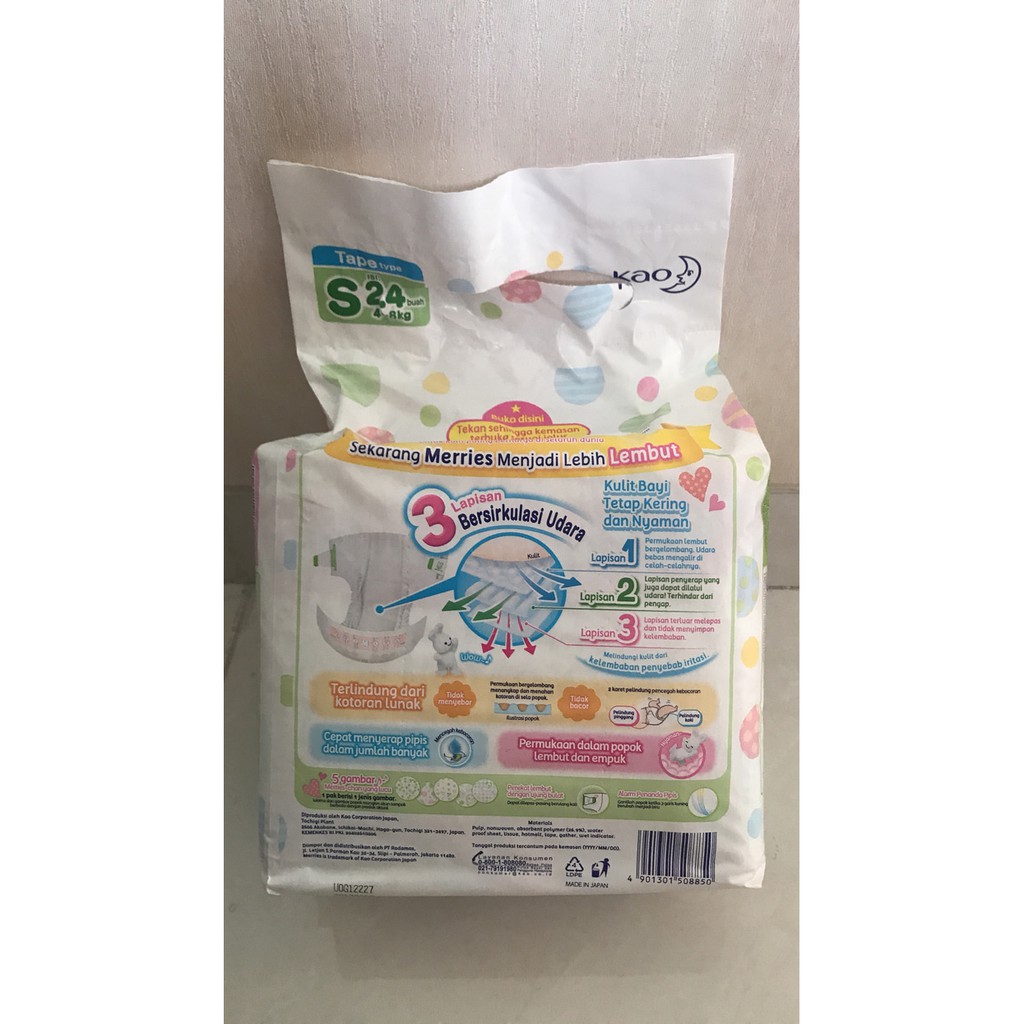 PROMO popok merries s24 ,newborn 24, m22