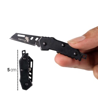 Knifezer Pisau Saku Lipat Mini Portable Keychain Survival Knife Y238
