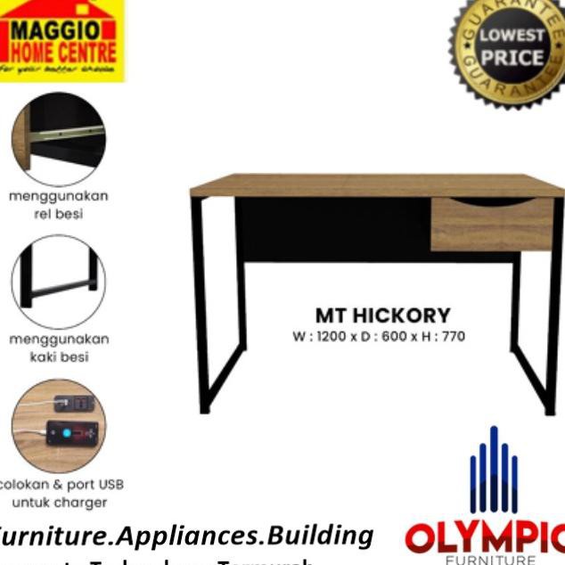 Meja Kerja - Meja Belajar - Meja Kantor - MT Hickory - Olympic