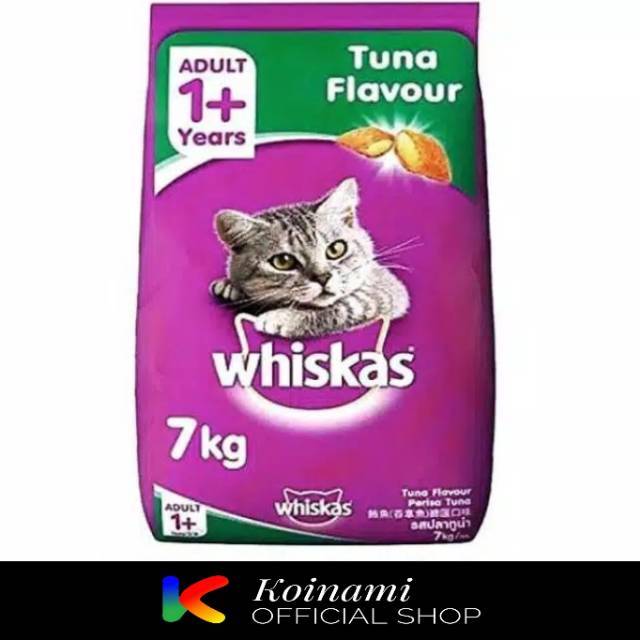 Whiskas 7kg Adult Tuna Makanan Kucing Pakan Kucing Keperluan