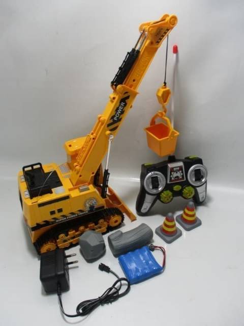 Mainan RC Crane Kontruksi - Alat Berat Remote Control Anak Edukatif