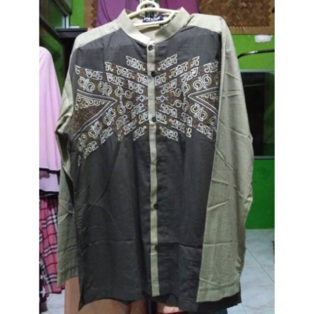 BAJU KOKO KATUN VERSUS MOTIF BORDIR LENGAN PANJANG BY IMTAQ