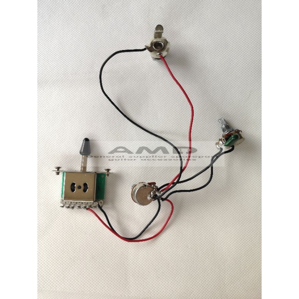 Wiring Harness atau Pre Wired Potensio Switch Gitar Model Fender Telecaster Generik