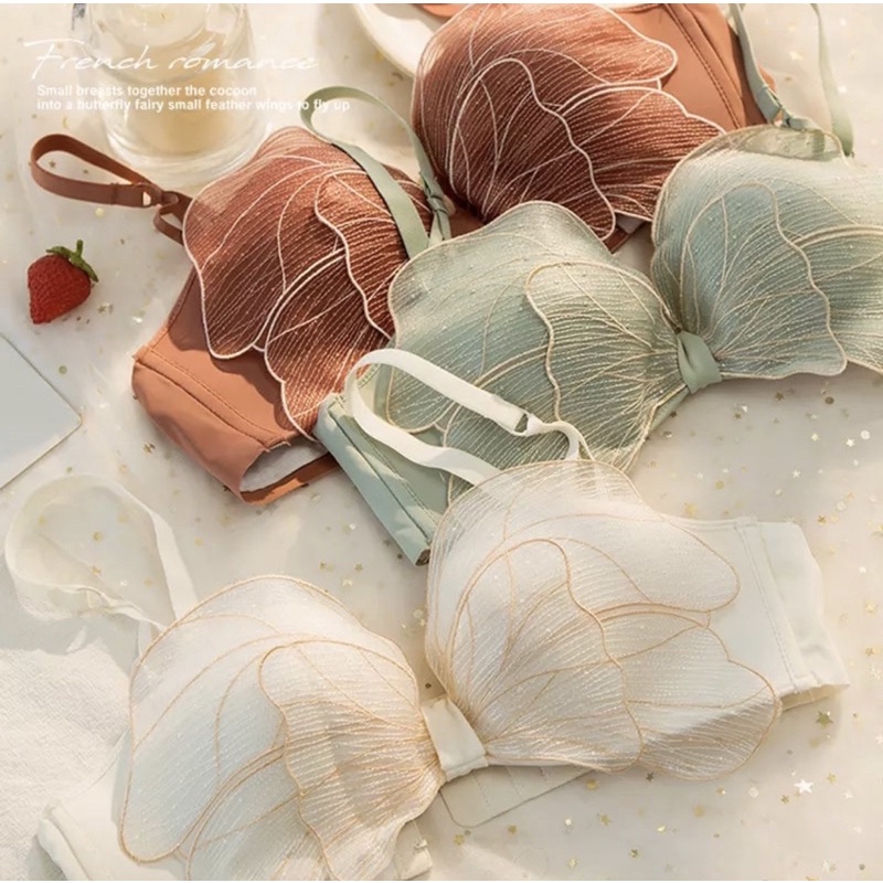 BH Push Up Bra Seamless Busa Tanpa Kawat Celana Dalam CD Set Kutang Remaja Abg BH Underwear Cangcut 