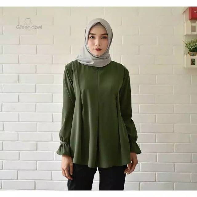 Sara Blouse / Atasan Wanita / Blouse Polos (fs)