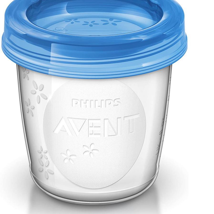Philips Avent BreastMilk Storage Cups 180ml / wadah susu avent/ tempat simpan susu dan makanan mpasi
