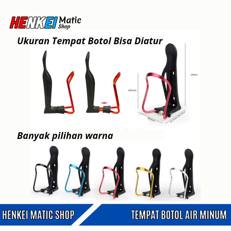 Tempat Minum Sepeda - Holder Botol Air di Motor - Sepeda Lipat - Sepeda Gunung