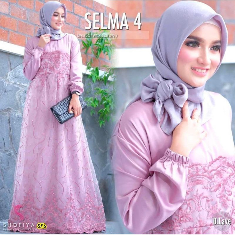 (BISA COD) GAMIS SELMA JUMBO/SELMA DRESS/GAMIS BORKAT SELMA