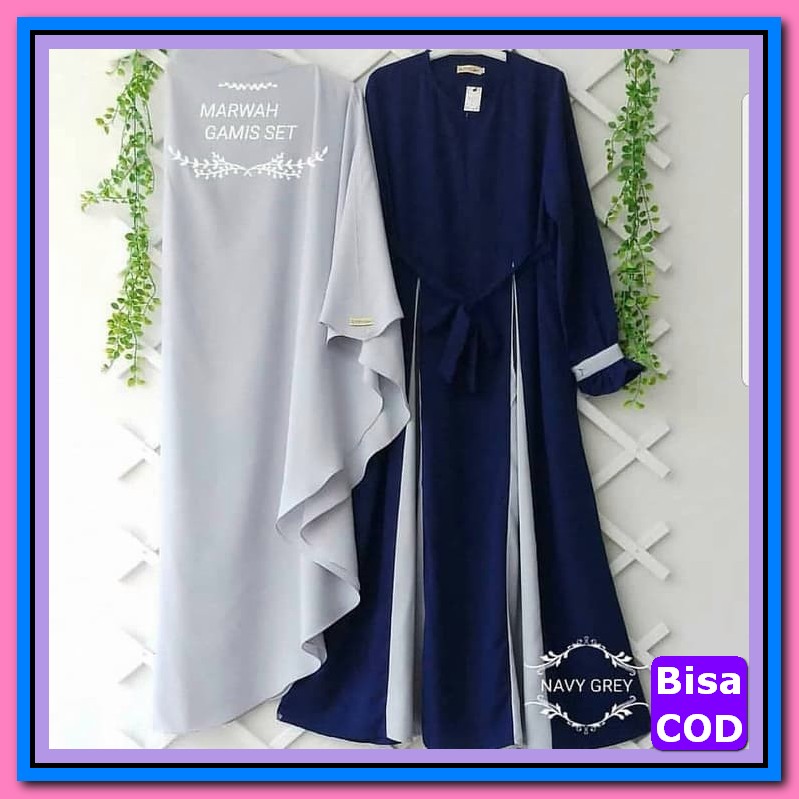 Baju Gamis Wanita Dewasa Muslimah Terbaru Busana Cewek Hijab Maxi OZ321 Ns Fc Najibah Gamis Syari P