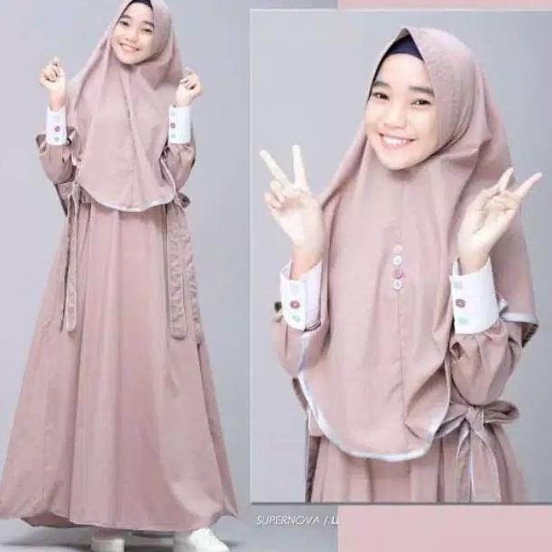 BUSANA MUSLIM ANAK CEWEK GAMIS BAJU MUSLIM ANAK TANGGUNG PESTA SYARI