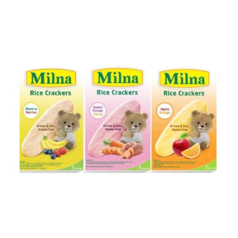 Milna Rice Crackers / Biskuit Bayi 20gr