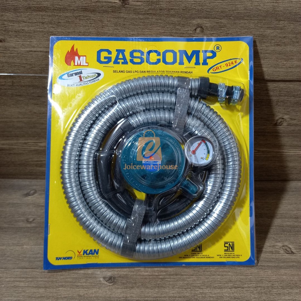 SELANG GAS dan REGULATOR GAS GASCOMP GRT-924E