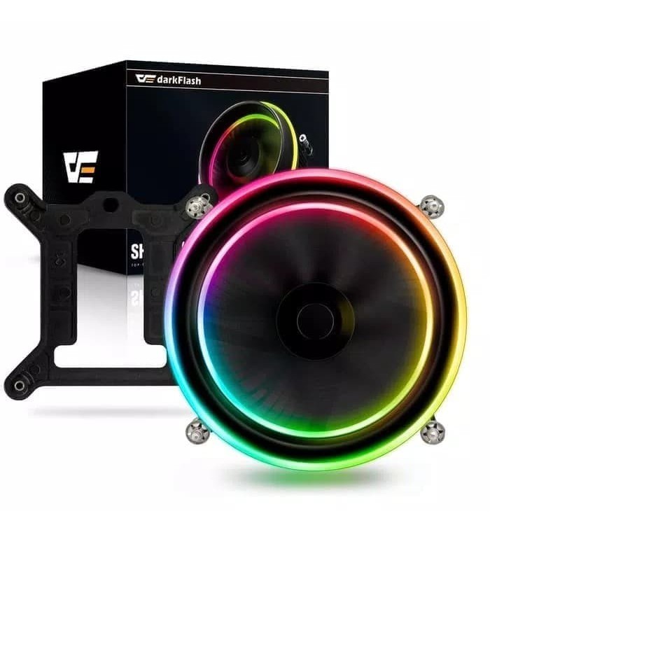 AIGO CPU COOLER DarkFlash Shadow Dark Flash RGB Led PWM Intel