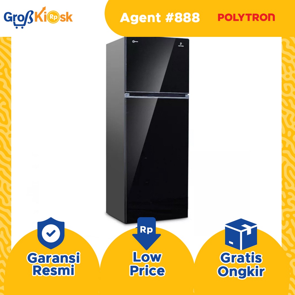 Kulkas POLYTRON Belleza JUMBO Inverter 2 Pintu 260 Liter PRW 29V