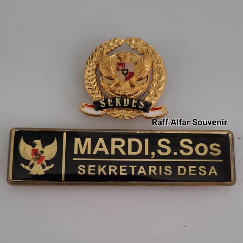 PIN PERANGKAT DESA DAN PAPAN NAMA LOGO GARUDA MAGNET