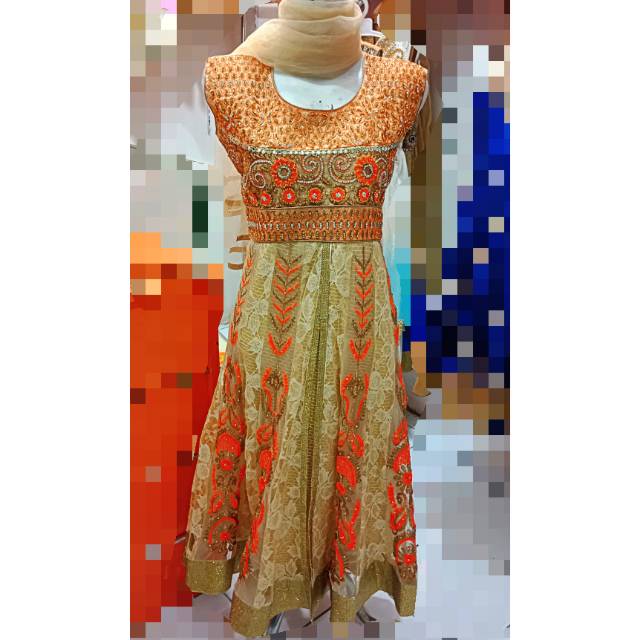 Dress gamis india anak. Baju india anak impor. Baju pesta anak.  Abaya india anak . Baju muslim.