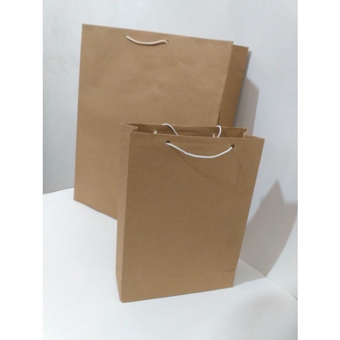 

NEW Paper Bag Coklat Polos A5 18x14x6cm / Kantong Kertas Cokelat Paperbag