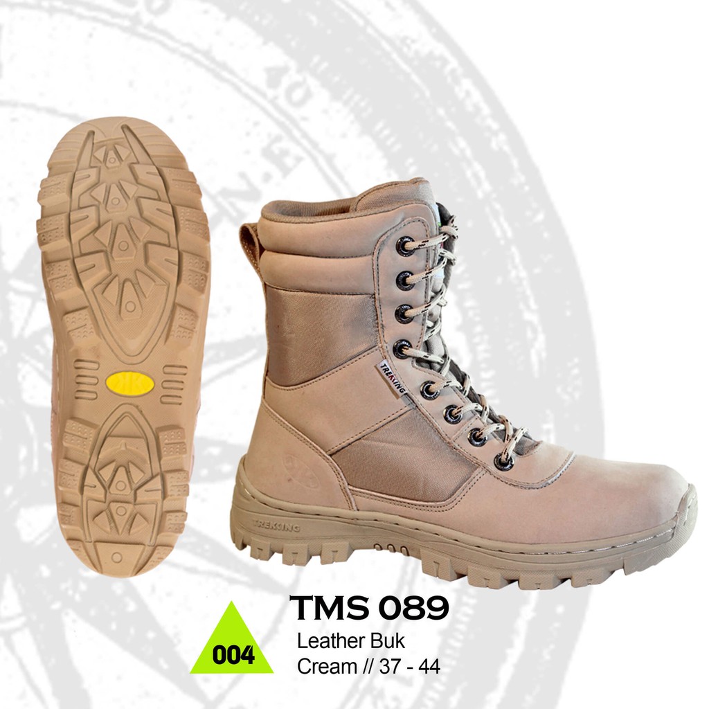 Sepatu Boots Gunung Pria Keren Berkualitas - Sepatu Safety Kulit - Sepatu Tinggi Pria