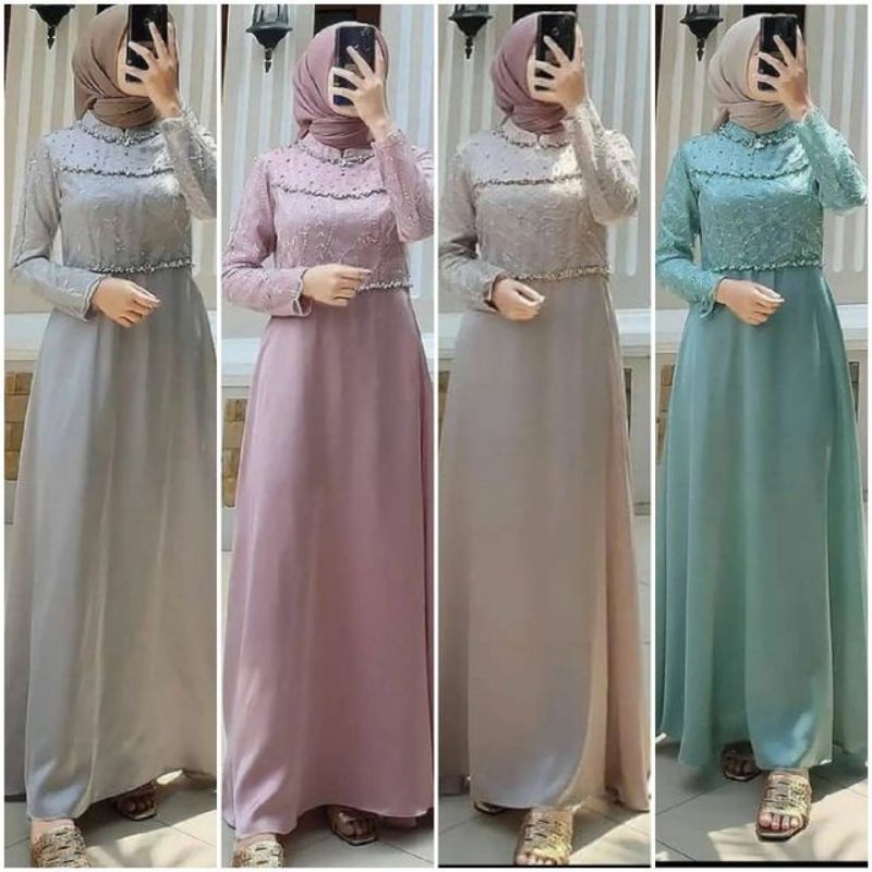 Syafinaa Dress Kaleela / Falisha Dress Javina / Syafina / Dress Kondangan [Cod] Tiara Dress Gamis Ma