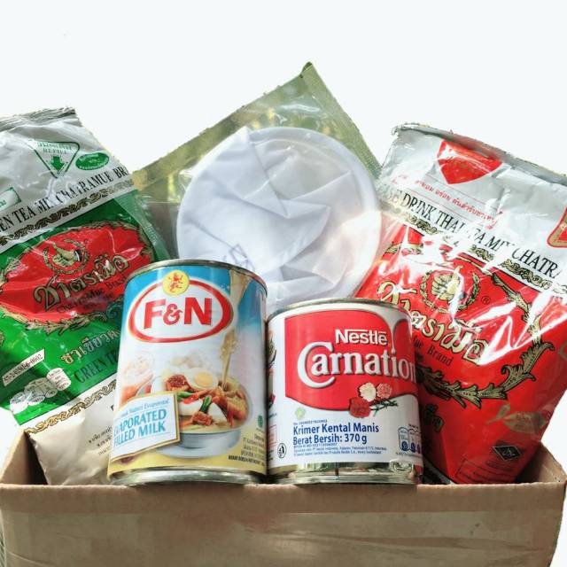 

THAI TEA CHATRAMUE (MERAH+HIJAU) PAKET JUALAN LENGKAP (Dengan Saringan)