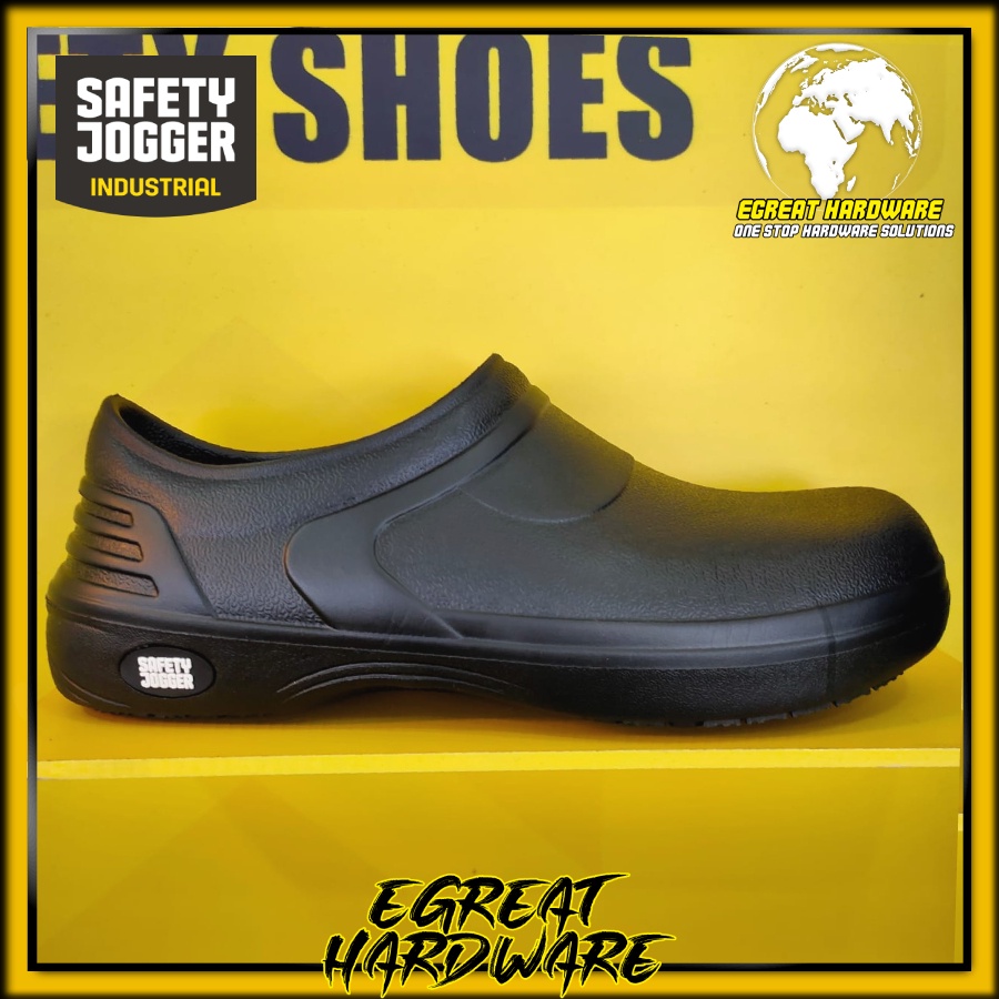 black work shoes with strap