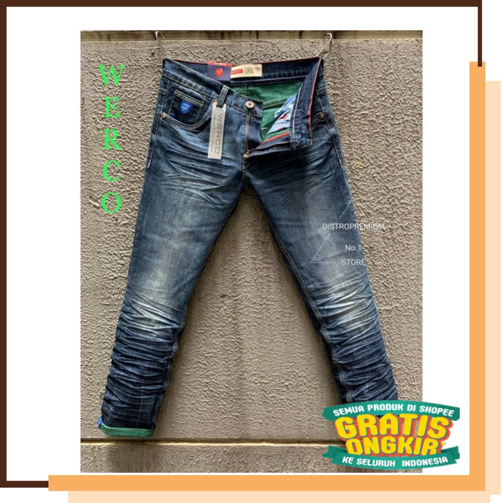 Cool Famous  Jins cowok terbaru Edisi 2022 /  / CELANA JEANS WERCO 100% ORIGINAL . JEANS PRIA WERCO 