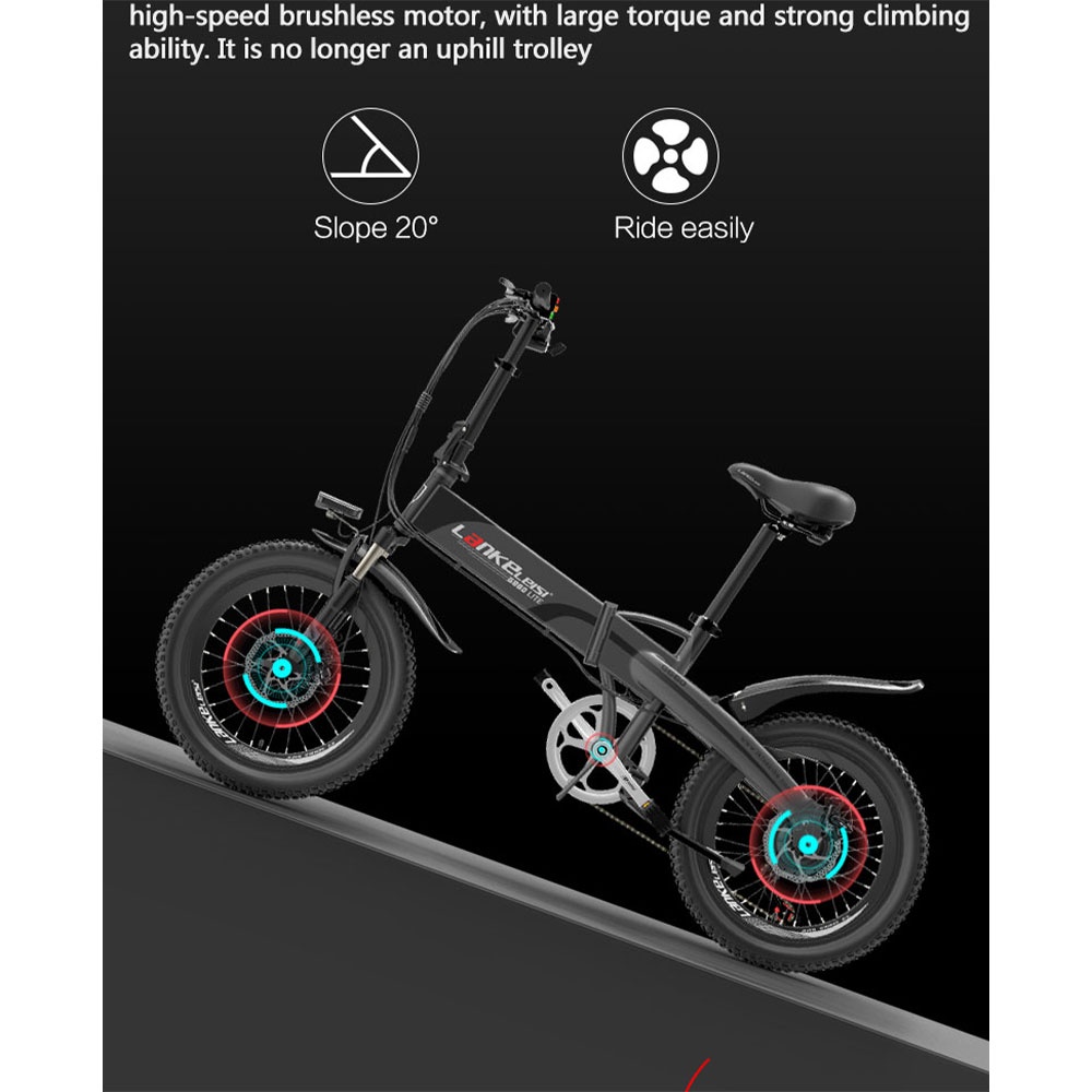 Sepeda Elektrik Lipat Smart Moped Lite Edition 48V 8.7AH -- Lankeleisi