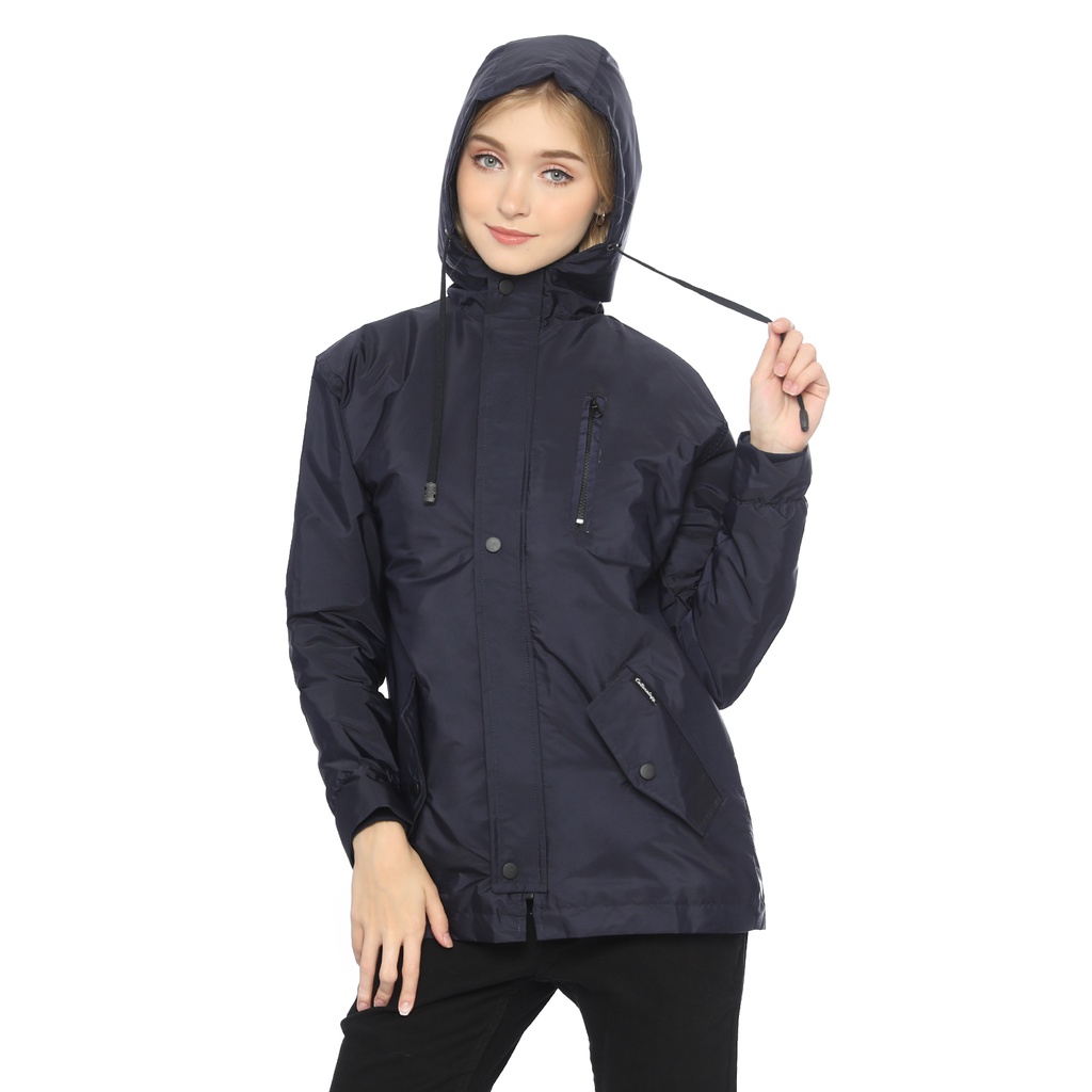 Cottonology Jaket Parka Wanita Gryson Navy