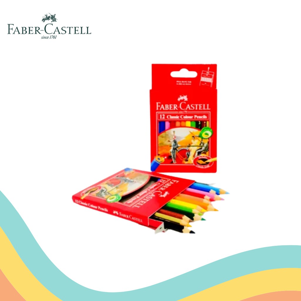 

PENSIL 12 WARNA PENDEK FABER CASTELL (1 PCS)