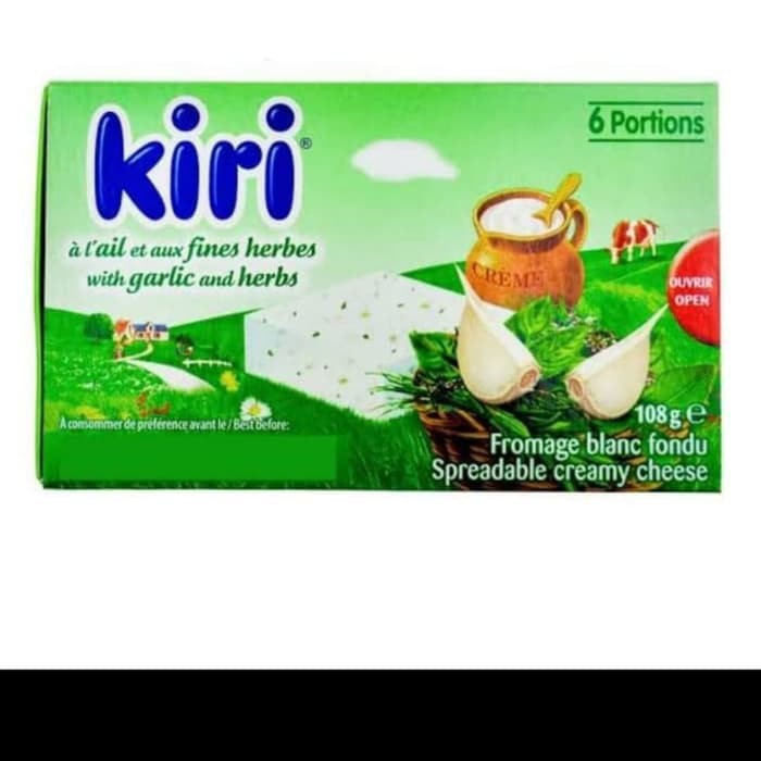 

Keju Kiri cream with garlic & herbs 6 portions 108 gr.