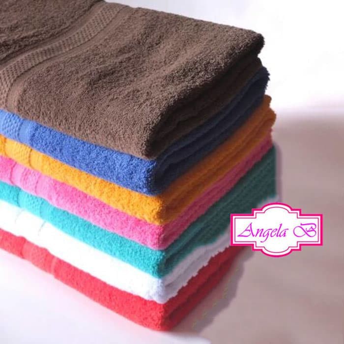 jual Handuk Mandi hotel polos 70 x 140 cm - T7140P - Merah di Jakarta