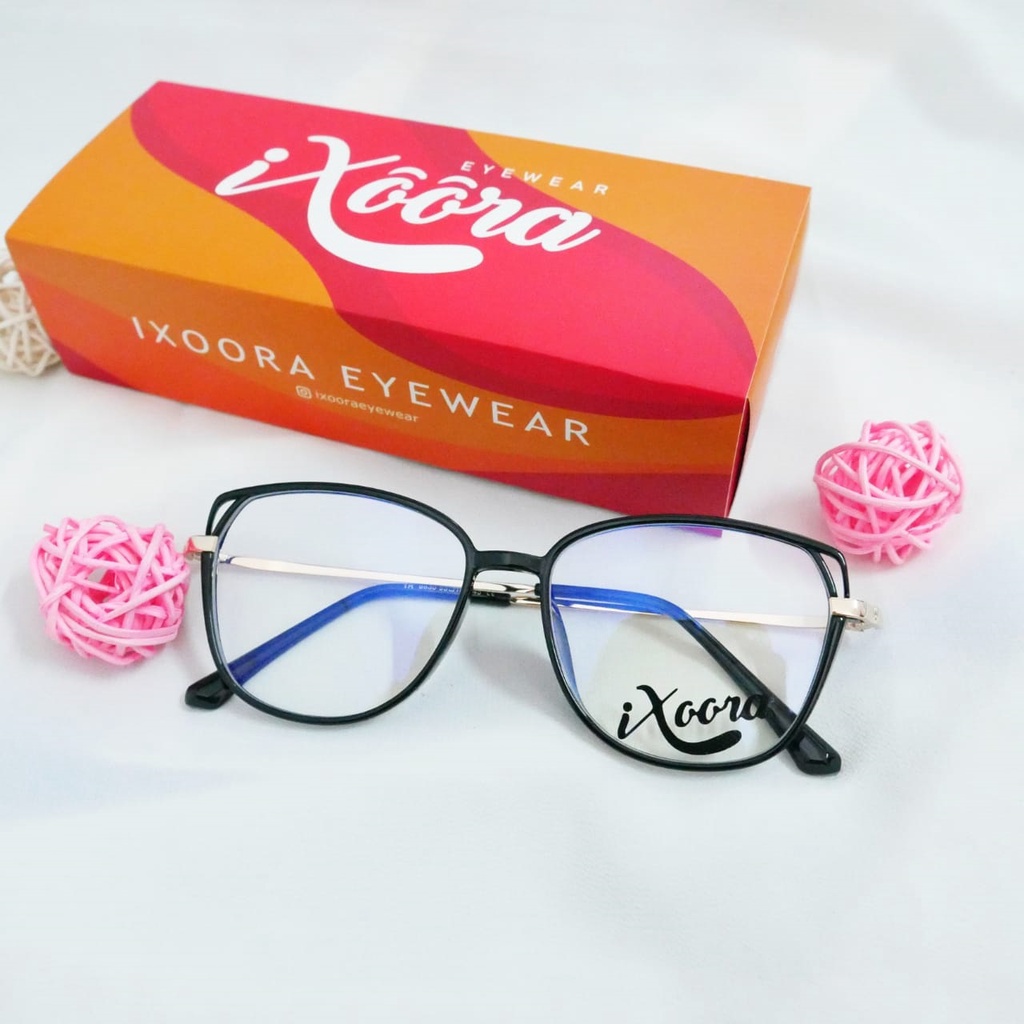 [Best Seller Paket Photocromic] Kacamata Ixoora Bellva