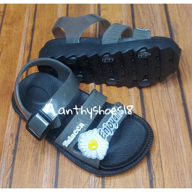 *NEW* Sandal Karet Tali Belakang Anak Bayi Perempuan BALACCA 044B Bunga Matahari