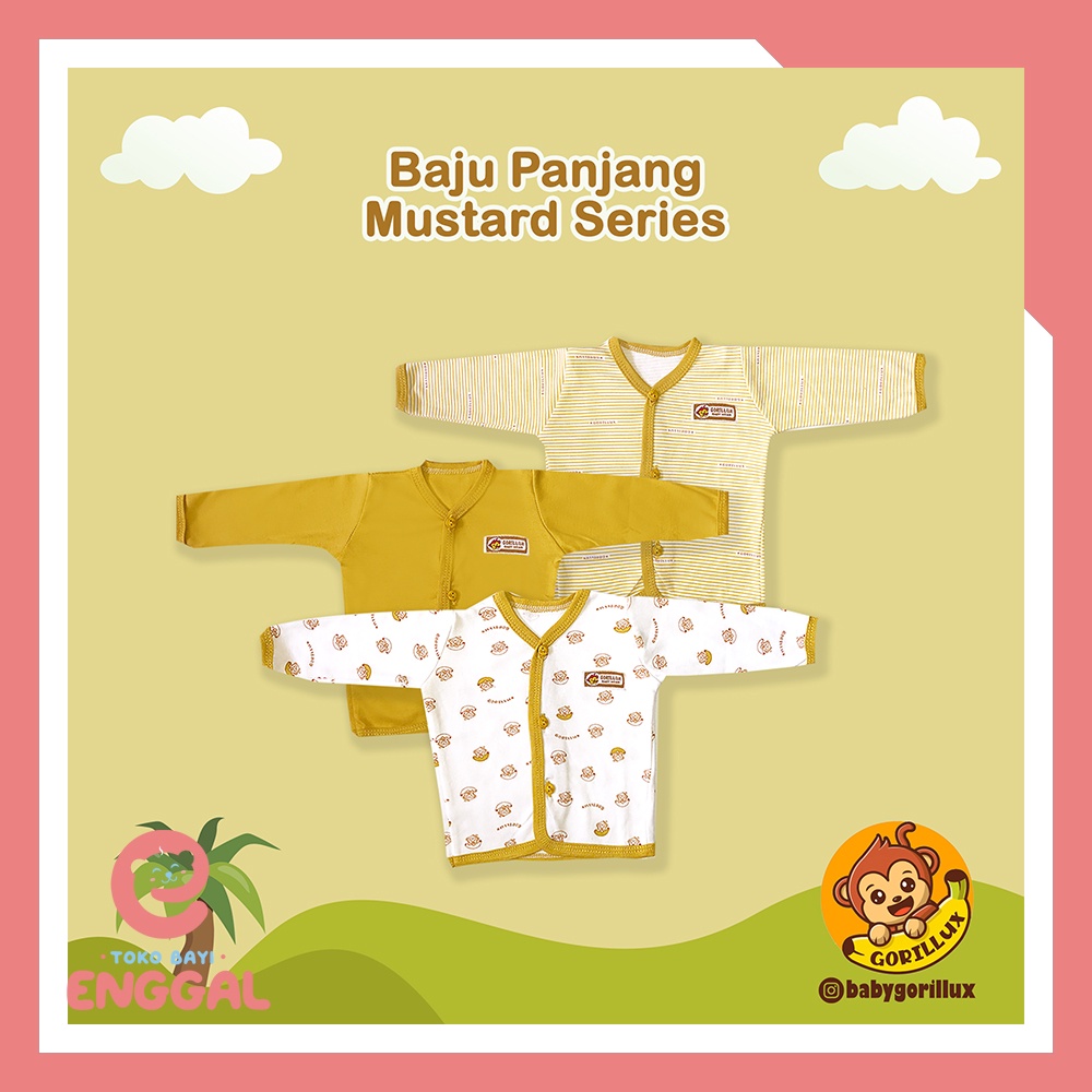 Baju Bayi Tangan Panjang Bis Gorillux