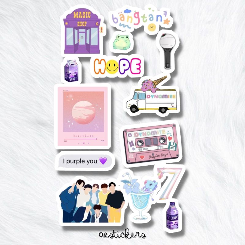 

STICKER BTS SERIES BY AESTICKERS