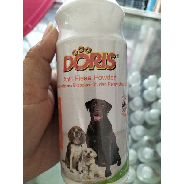 bedak kutu anjing dan kucing doris