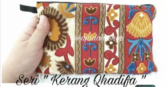 SAJADAH LIPAT TRAVELING DOMPET MOTIF KERANG